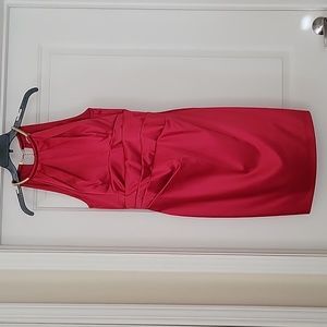 Sleeveless red dress
